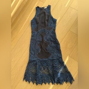 Jonathan Simkhai Navy Midi Dress